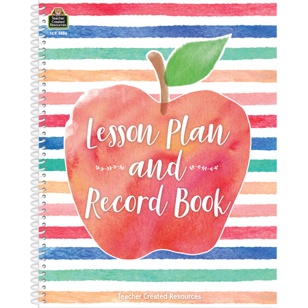 TEACHER CREATED RESOURCES Watercolor Lesson Plan and Record Book TCR3586
